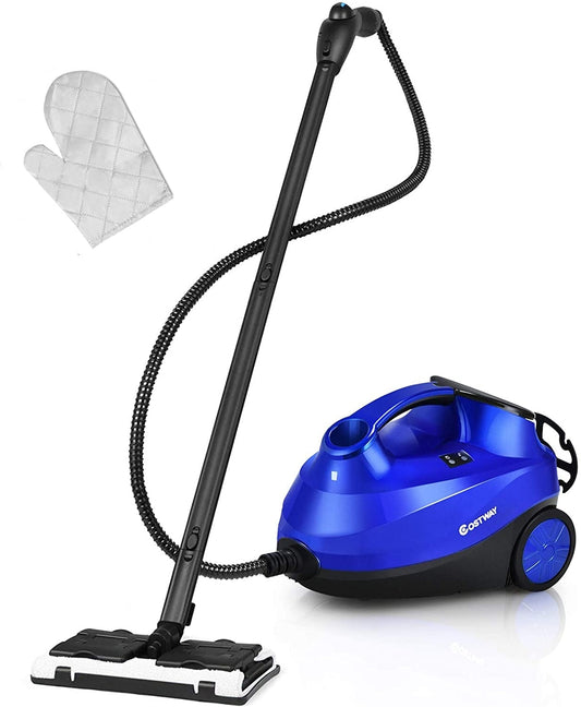 2000W Heavy Duty Steam Cleaner Mop, Detachable Handheld Unit, Blue Vacuums & Cleaners Blue at Gallery Canada