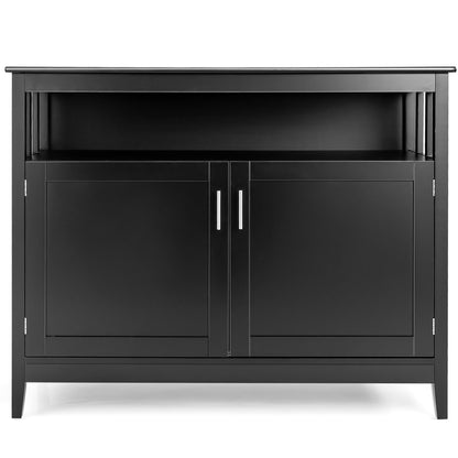 Modern Wooden Kitchen Lockers, Large Storage Space, Black Sideboards Cabinets & Buffets at Gallery Canada