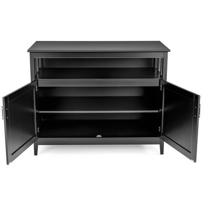 Modern Wooden Kitchen Lockers, Large Storage Space, Black Sideboards Cabinets & Buffets at Gallery Canada