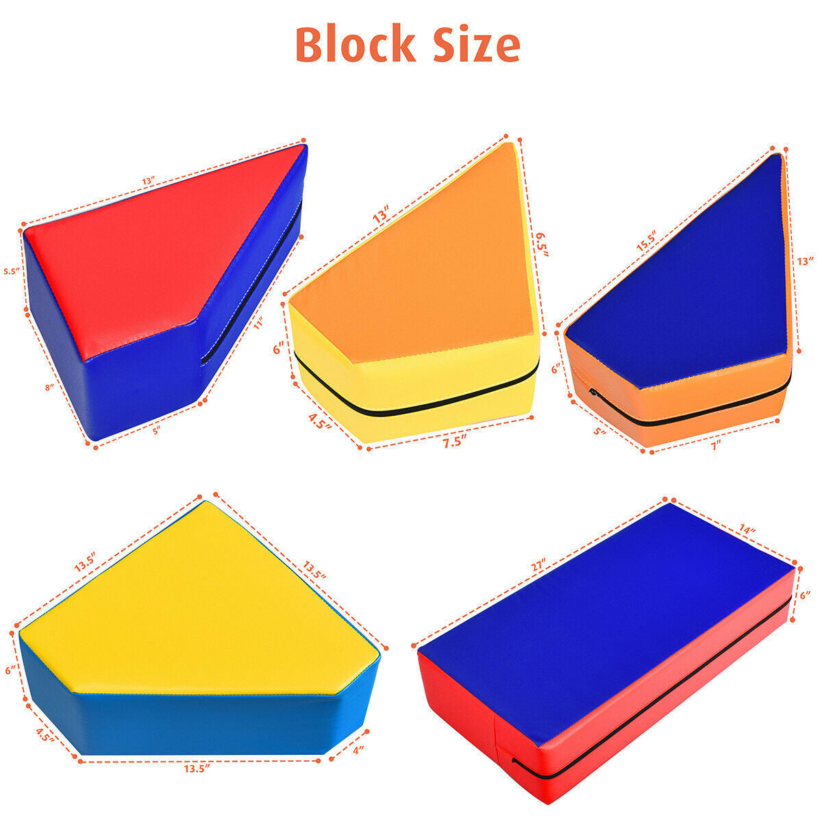 4-in-1 Crawl Climb Foam Shapes, Toddler Kids Play Set, Multicolor Kids Chairs & Seating at Gallery Canada