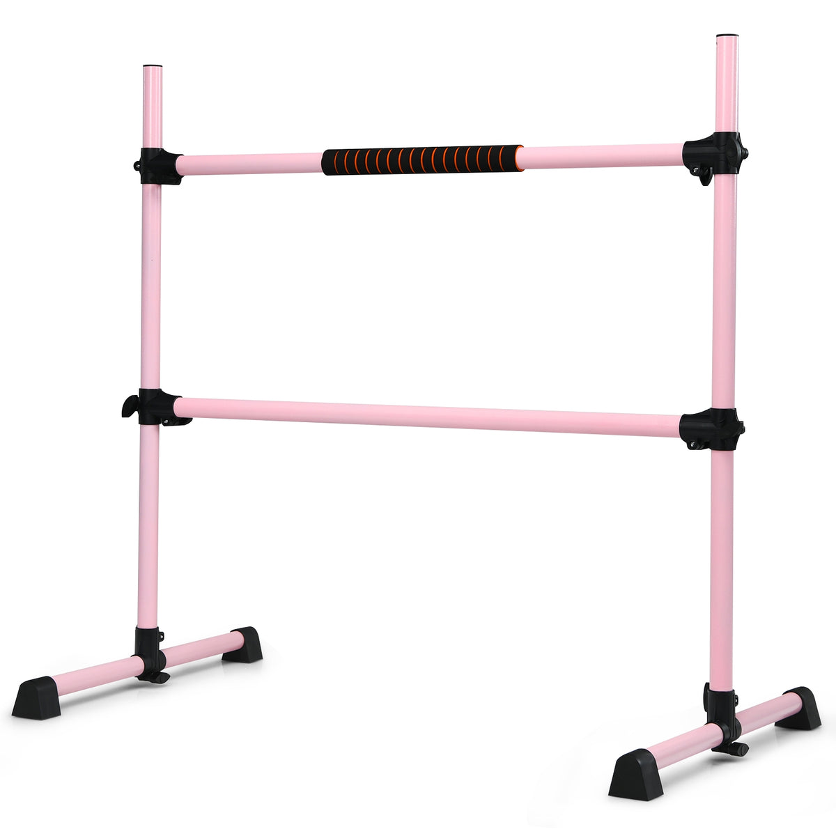 4 Feet Portable Ballet Barre, Adjustable Height, Pink Yoga Accessories at Gallery Canada