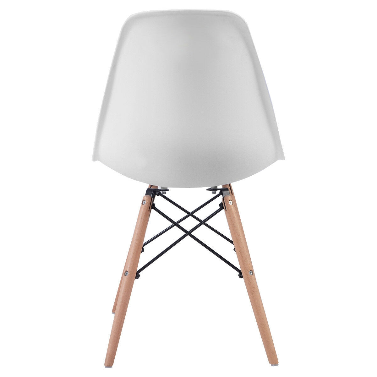 Set Of 2 Mid-Century Modern Dining Side Chairs, White Dining Chairs at Gallery Canada