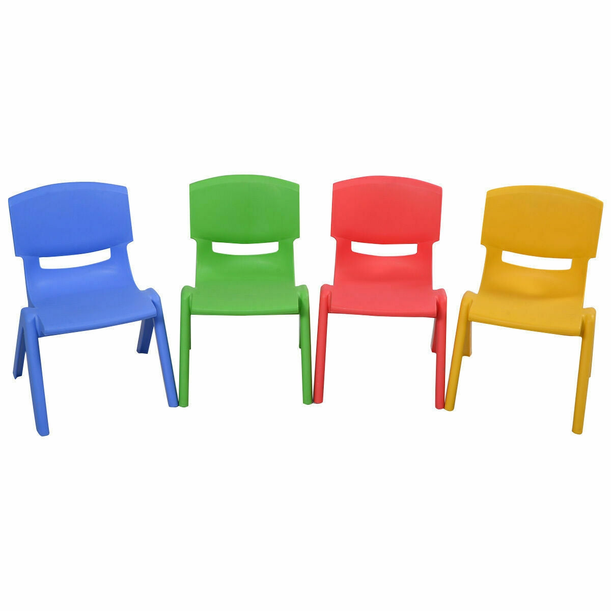 4-Pack Stackable Plastic Children Chairs, Multicolor Kids Table & Chair Sets Multicolor at Gallery Canada