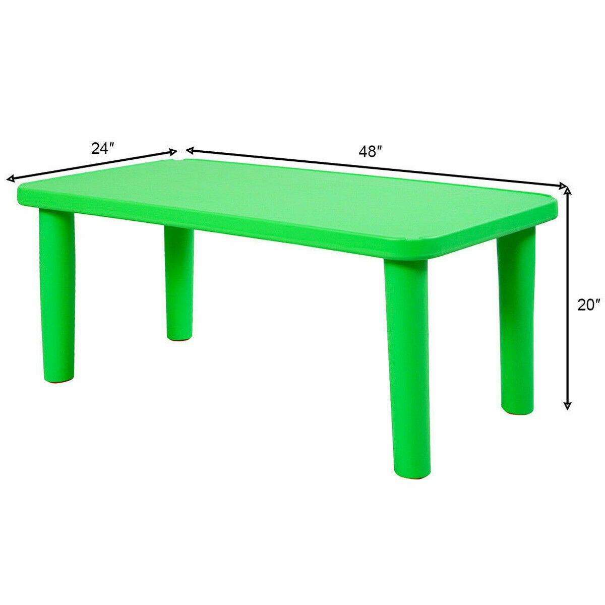 Kids Portable Plastic Activity Table, Green Kids Table & Chair Sets at Gallery Canada