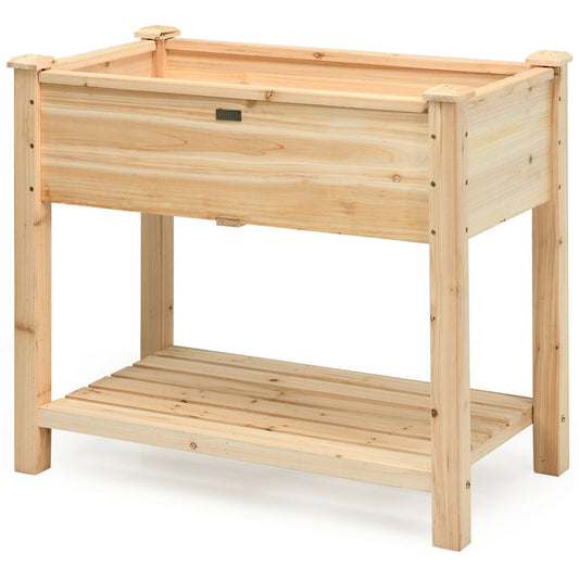 Raised Garden Elevated Wood Planter Box Stand Raised Garden Beds Options at Gallery Canada