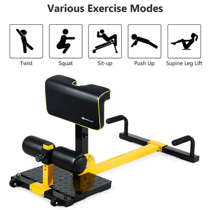 8-In-1 Multifunctional Home Gym Squat Fitness Equipment, Black Benches Racks & Bars at Gallery Canada