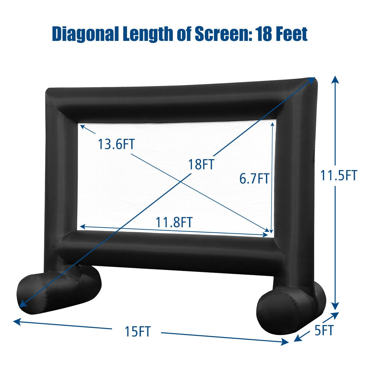 Inflatable Outdoor Movie Projector Screen, 18' Game Room at Gallery Canada