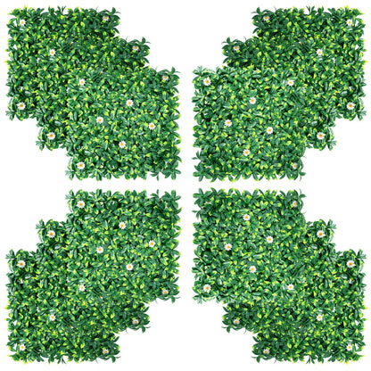 12 Piece 20 x 20 Inch Artificial Daisy Hedge, Privacy Fence Panels Decorative Fencing & Flooring at Gallery Canada