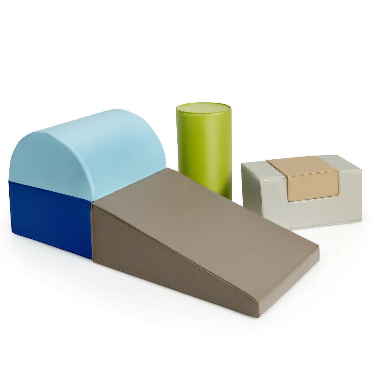 6 Piece Climb Crawl Play Set, Indoor Kids Toddler, Gray Climbers & Slides at Gallery Canada