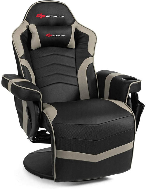 Ergonomic High Back Massage Gaming Chair, Gray