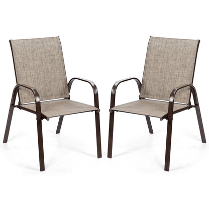 Patio Outdoor Dining Chair, 2 Pieces, Gray Patio Dining Chairs Gray at Gallery Canada
