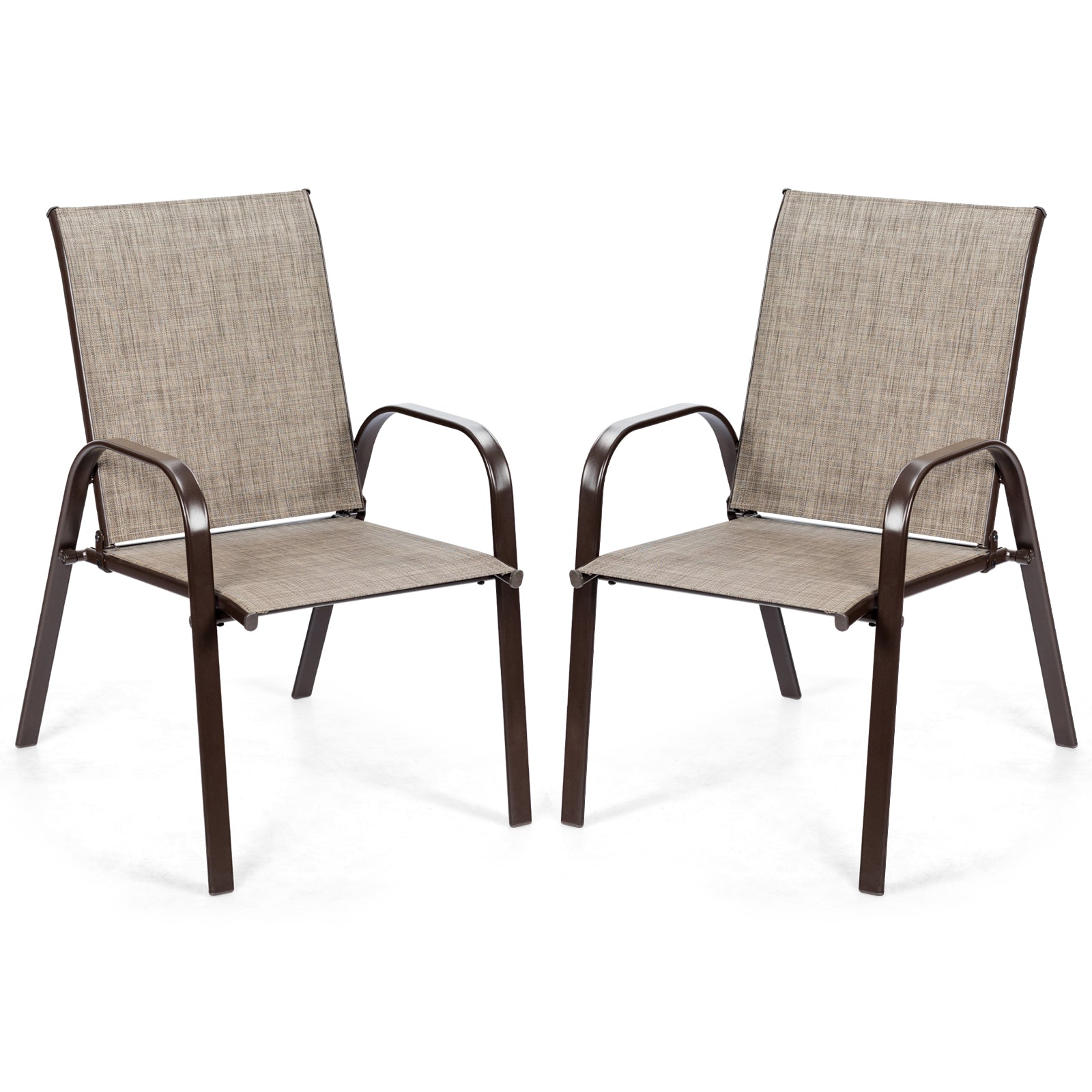 Patio Outdoor Dining Chair, 2 Pieces, Gray Patio Dining Chairs at Gallery Canada