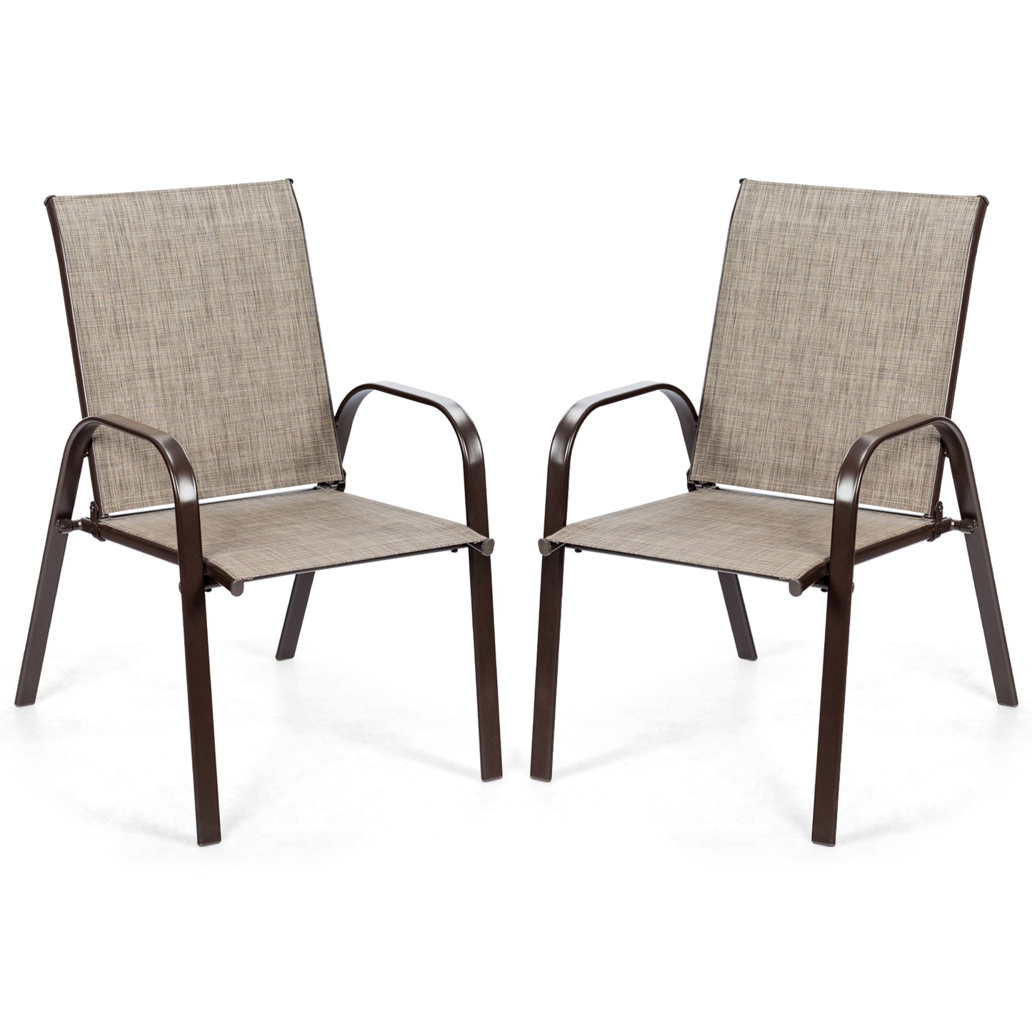 Patio Outdoor Dining Chair, 2 Pieces, Gray Patio Dining Chairs at Gallery Canada