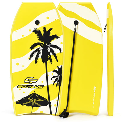 Lightweight Bodyboard, EPS Core, M Size, Yellow Surfing at Gallery Canada