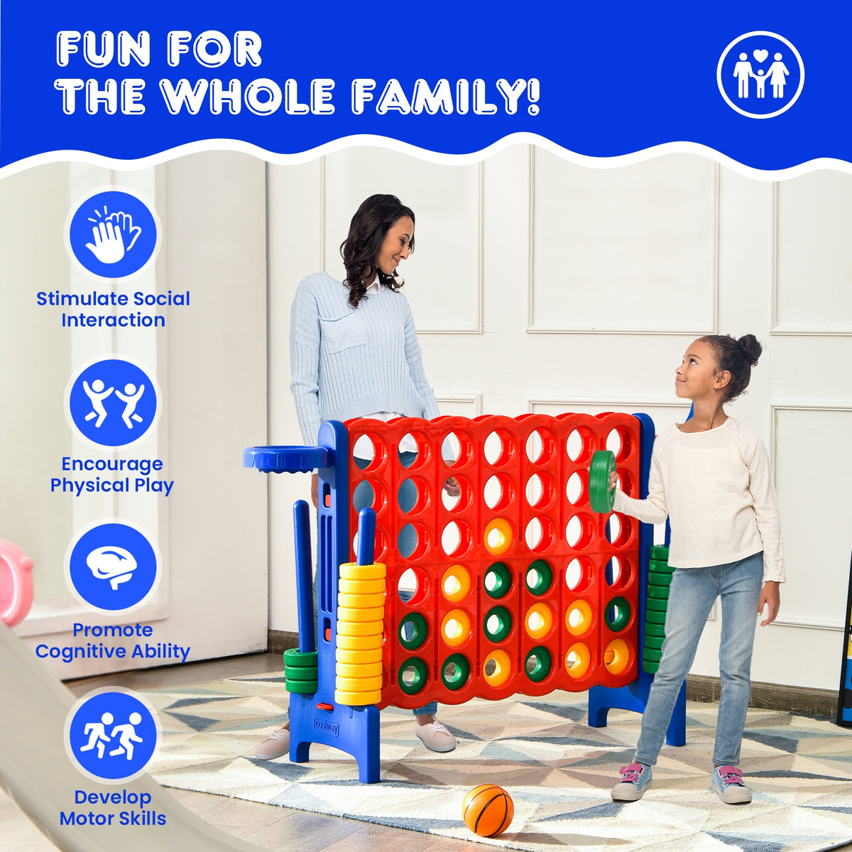 2.5 Feet 4-To-Score Giant Game Set, Blue Lawn Games at Gallery Canada