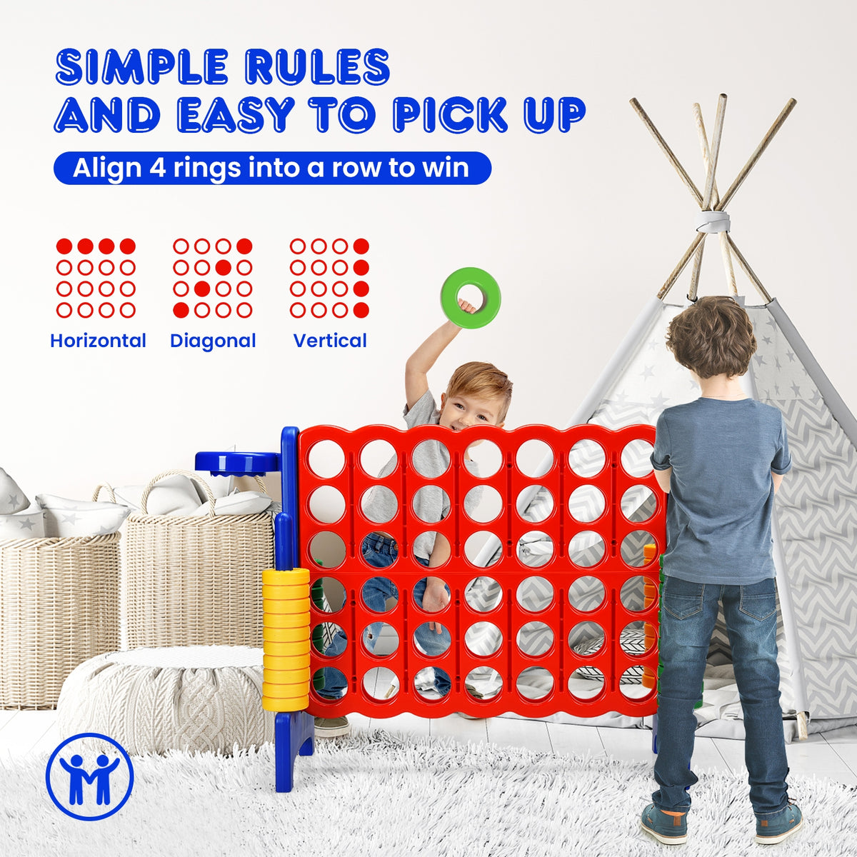 2.5 Feet 4-To-Score Giant Game Set, Blue Lawn Games at Gallery Canada