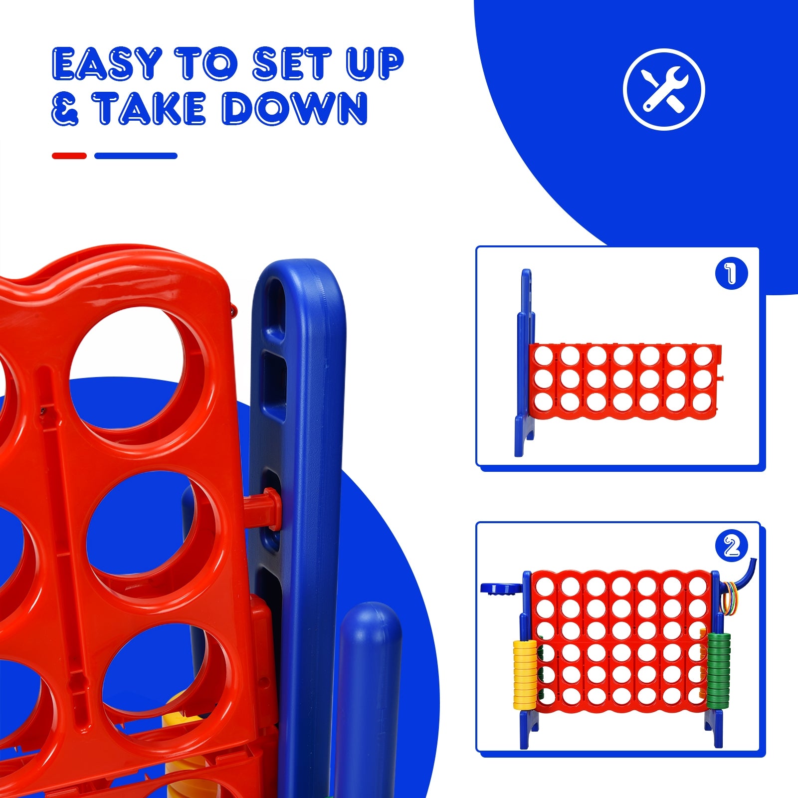 2.5 Feet 4-To-Score Giant Game Set, Blue Lawn Games at Gallery Canada
