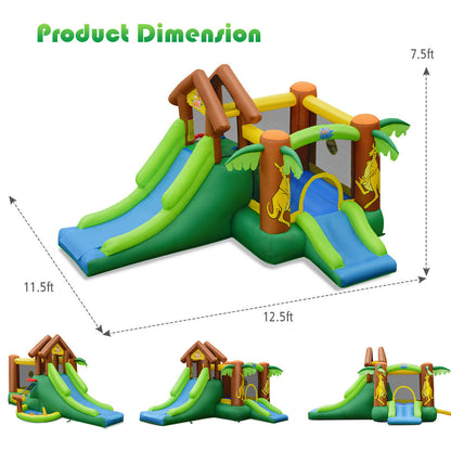Kids Inflatable Jungle Bounce House Castle, Includes Bag, No Blower Bounce House at Gallery Canada