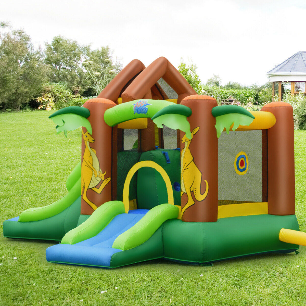 Kids Inflatable Jungle Bounce House Castle, Includes Bag, No Blower Bounce House at Gallery Canada