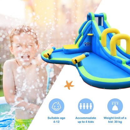Inflatable Water Slide Kids Bounce House, Water Cannons, Hose Bounce House at Gallery Canada