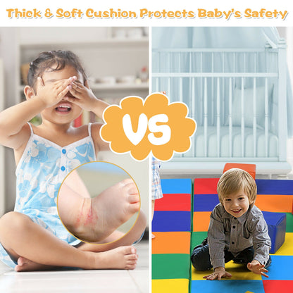 58 Inch Baby Folding Activity Floor Mat, Toddler Foam Play Mat, Multicolor Baby Gyms & Playmats at Gallery Canada