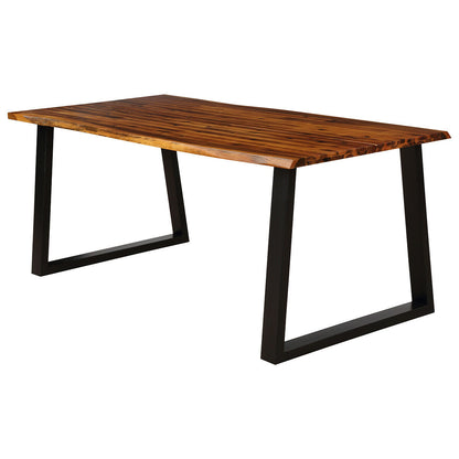 Acacia Wood Dining Table, Rectangular, Brown Dining Tables at Gallery Canada
