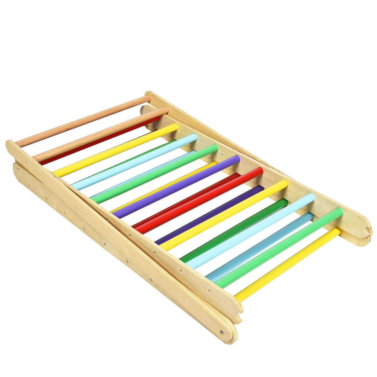 Foldable Wooden Climbing Triangle With Ladder, Multicolor Climbers & Slides at Gallery Canada