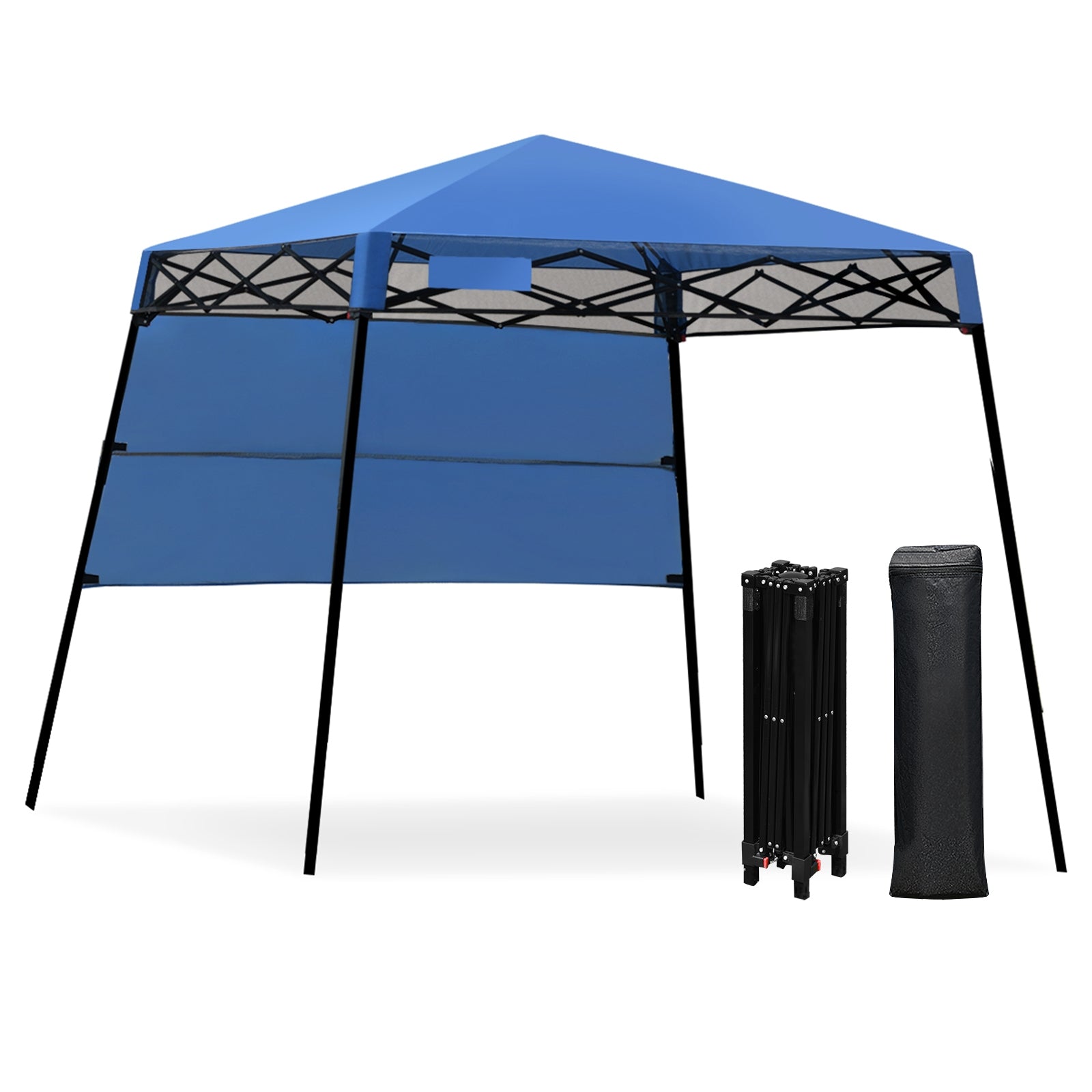 7 x 7 Feet Adjustable Portable Canopy Tent, Blue Canopies at Gallery Canada