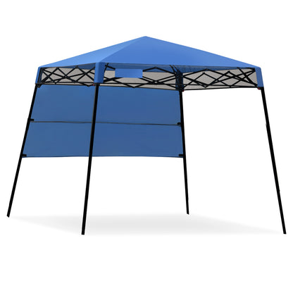 7 x 7 Feet Adjustable Portable Canopy Tent, Blue Canopies Blue at Gallery Canada