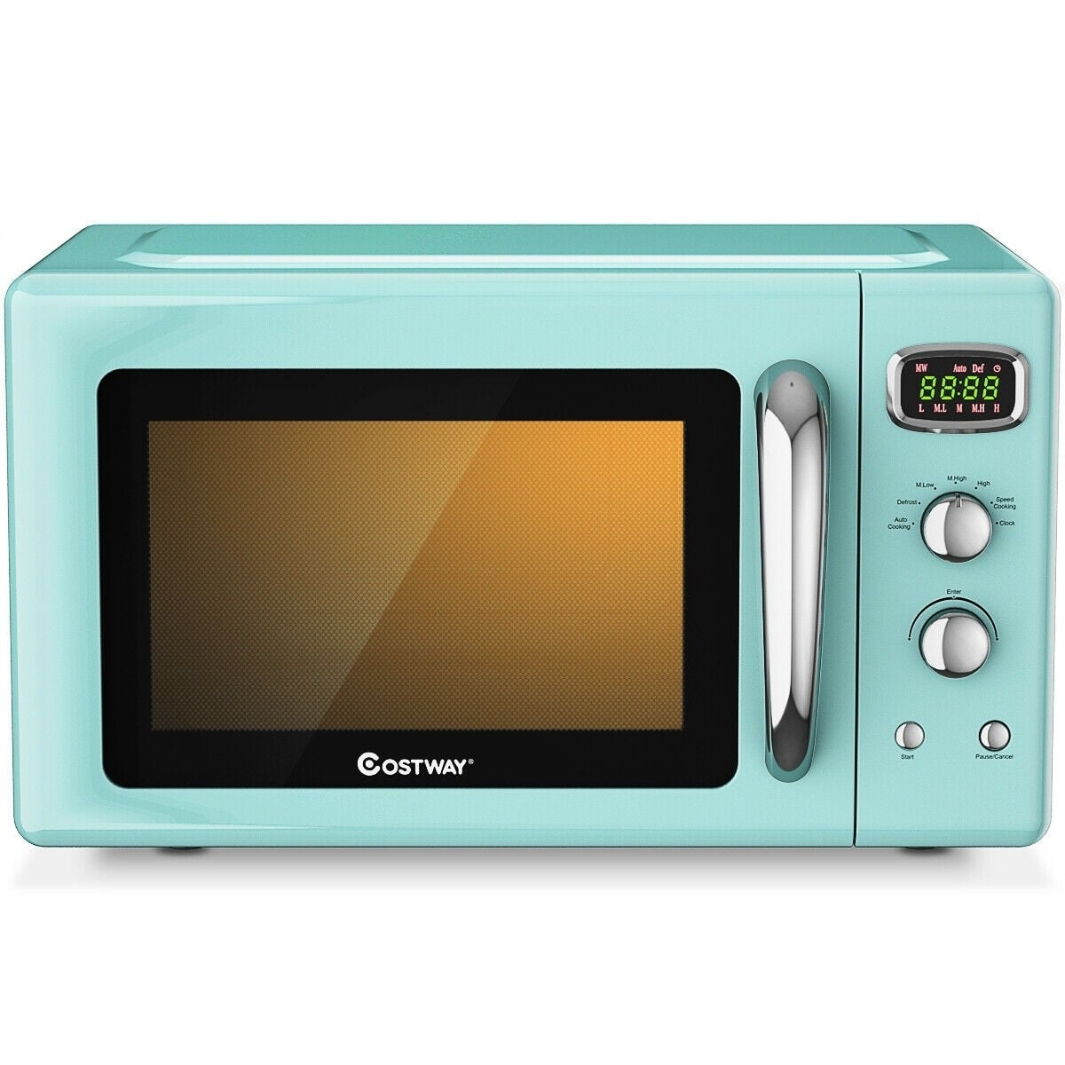 0.9 Cu.ft Retro Countertop Compact Microwave Oven, Green Toaster Ovens at Gallery Canada