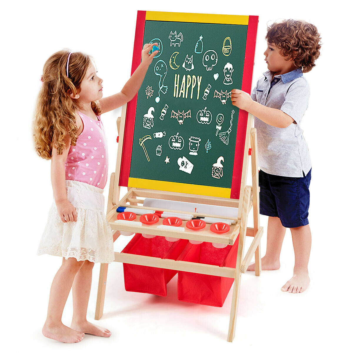 Flip-Over Double-Sided Kids Art Easel, Multicolor Art Easels at Gallery Canada