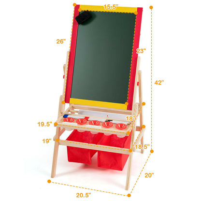 Flip-Over Double-Sided Kids Art Easel, Multicolor Art Easels at Gallery Canada