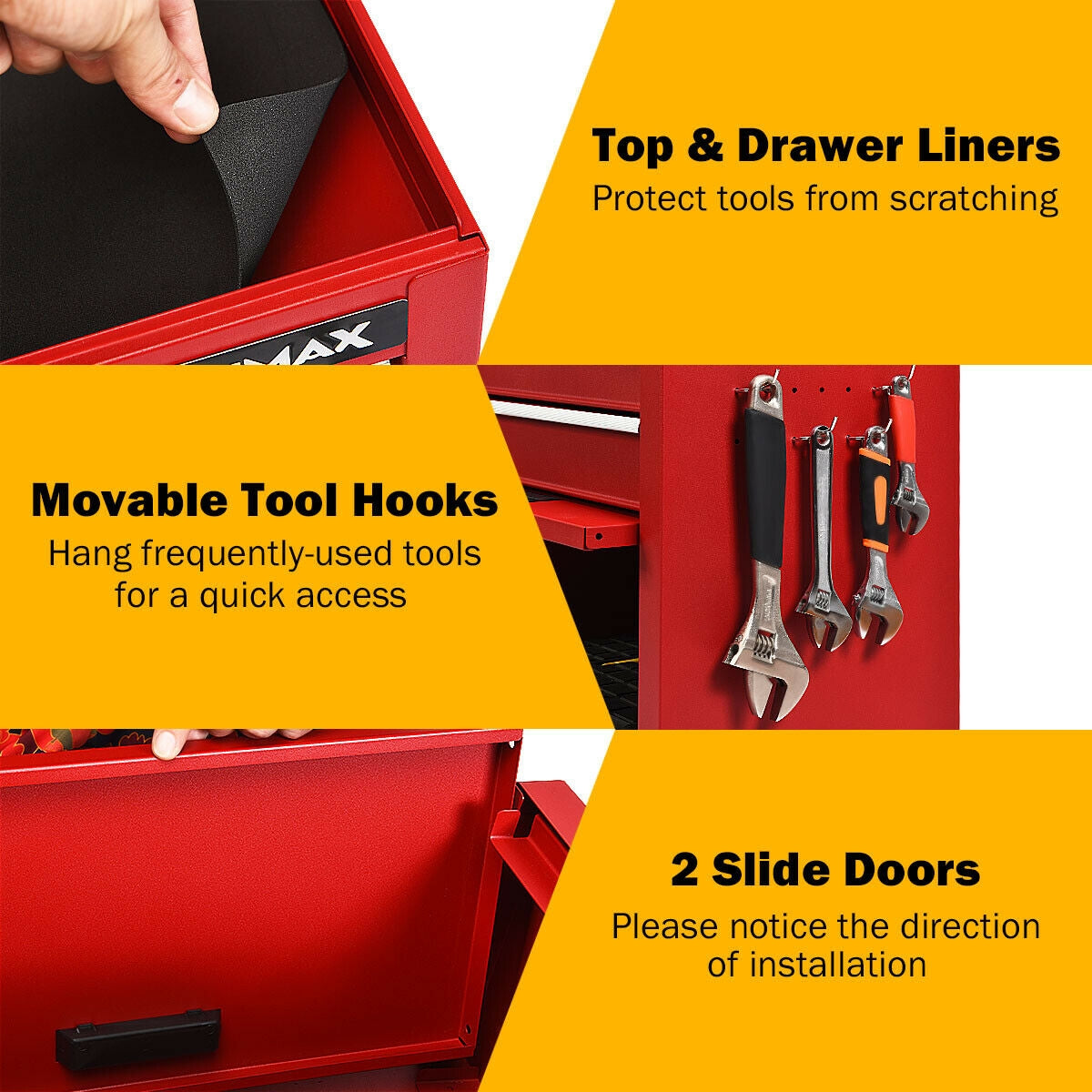 6-Drawer Tool Chest With Heightening Cabinet, Red Garden Tools at Gallery Canada