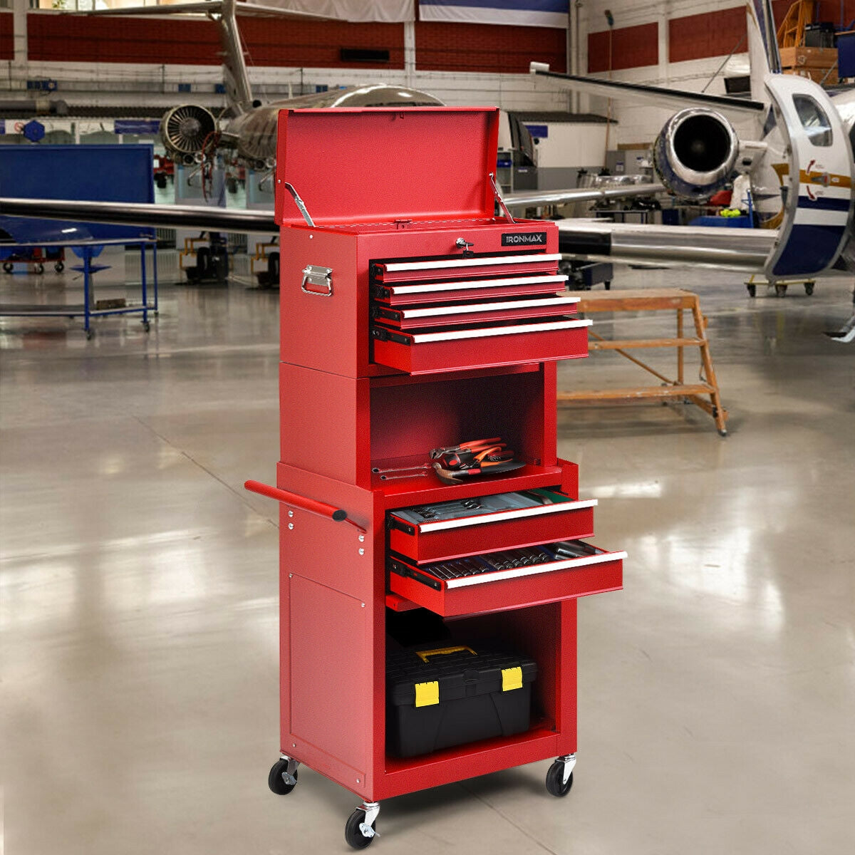 6-Drawer Tool Chest With Heightening Cabinet, Red Garden Tools at Gallery Canada
