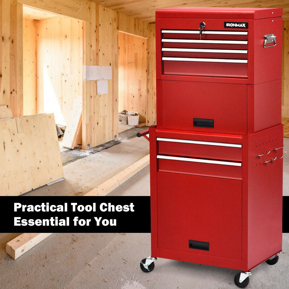 6-Drawer Tool Chest With Heightening Cabinet, Red Garden Tools at Gallery Canada