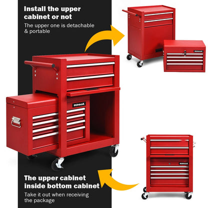 6-Drawer Tool Chest With Heightening Cabinet, Red Garden Tools at Gallery Canada