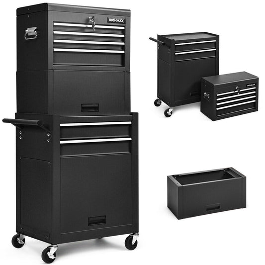 6-Drawer Tool Chest With Heightening Cabinet, Black Garden Tools Black at Gallery Canada