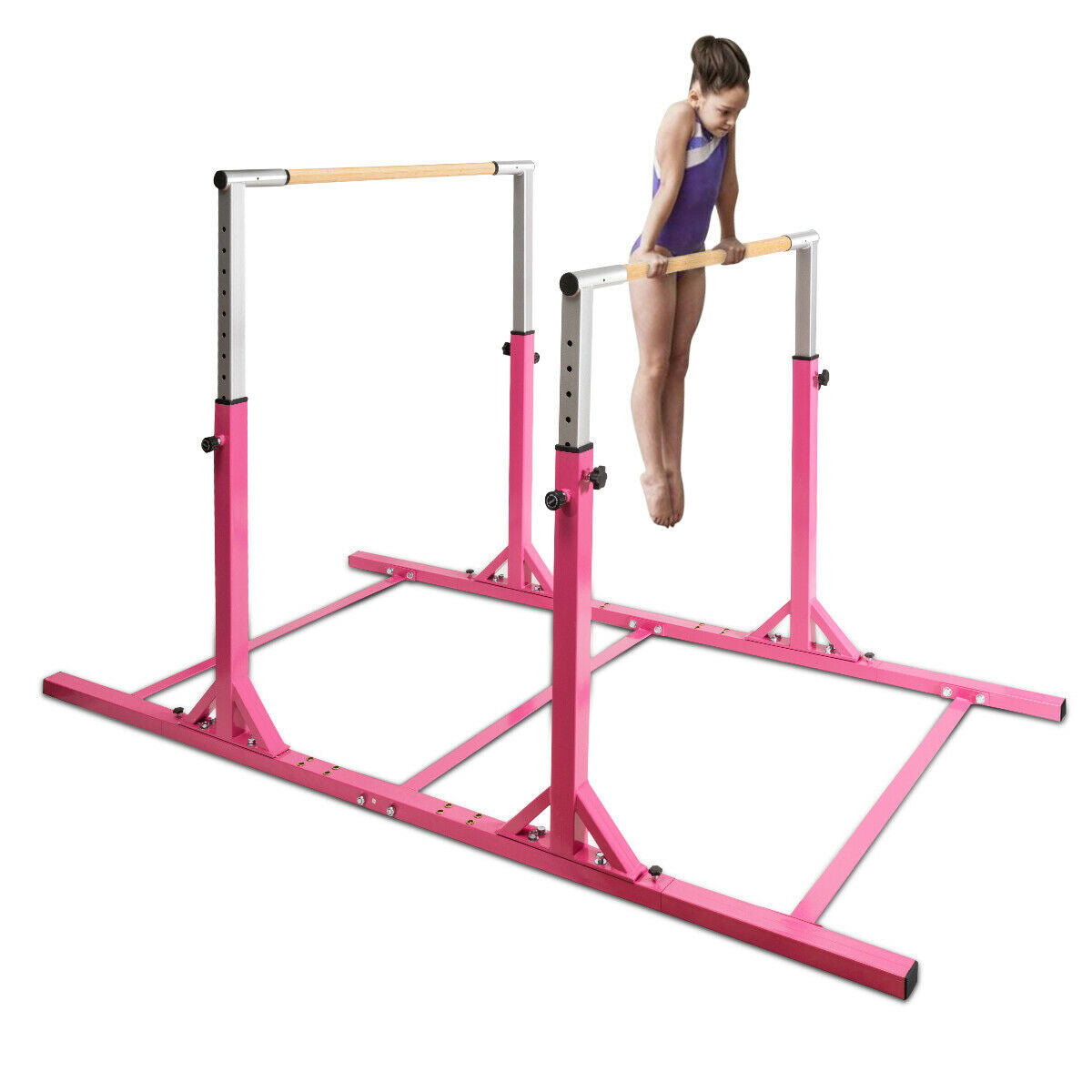 Kids Gymnastic Training Parallel Bars, Adjustable, Pink Toy Sports at Gallery Canada