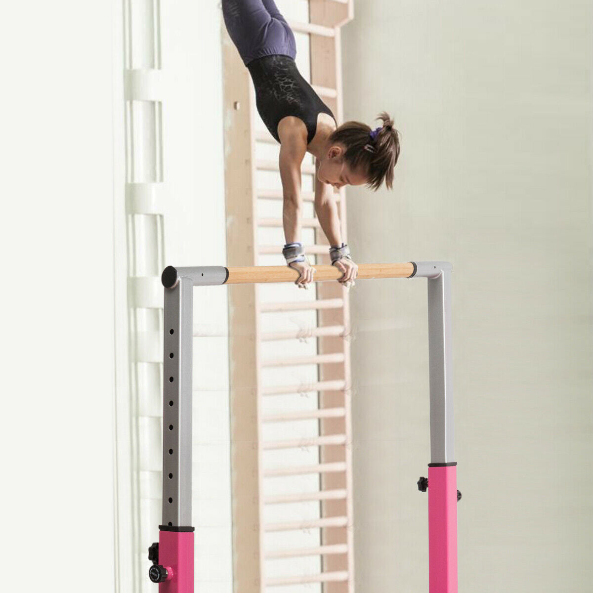 Kids Gymnastic Training Parallel Bars, Adjustable, Pink Toy Sports at Gallery Canada
