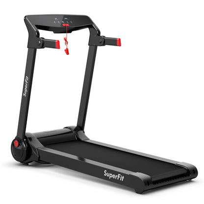 3HP Folding Electric Treadmill, Red Treadmills Red at Gallery Canada