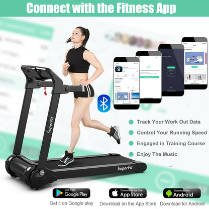 3HP Folding Electric Treadmill, Silver Treadmills at Gallery Canada