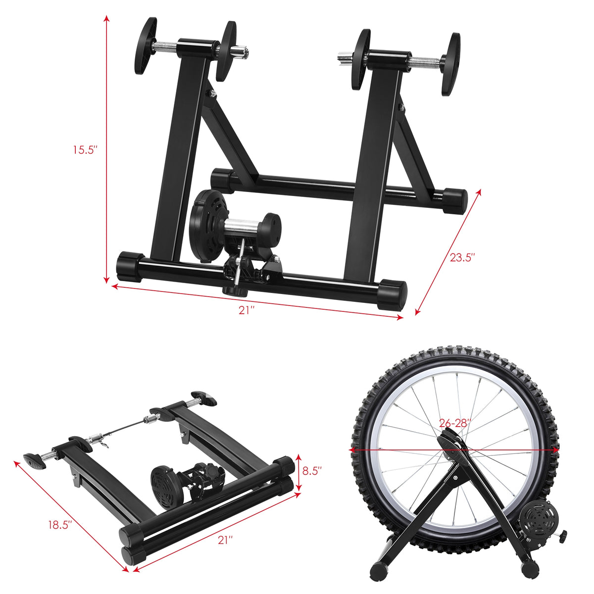 Portable Folding Steel Bicycle Exercise Stand Exercise Bikes at Gallery Canada