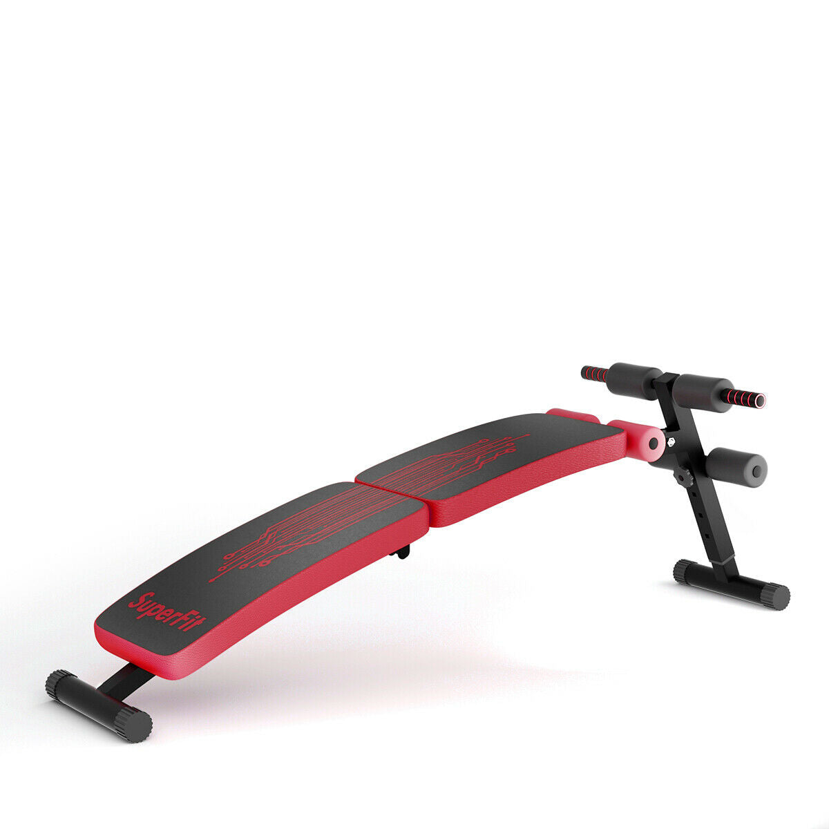 Abdominal Twister Trainer, Adjustable Height Exercise Bench, Red Benches Racks & Bars at Gallery Canada