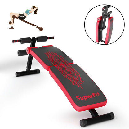 Abdominal Twister Trainer, Adjustable Height Exercise Bench, Red Benches Racks & Bars at Gallery Canada
