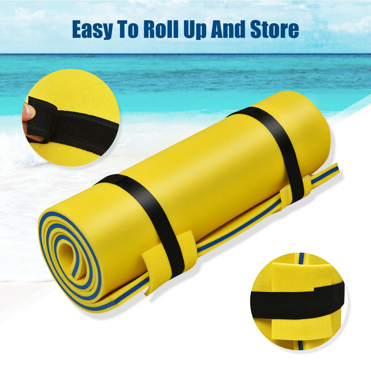 3-Layer Relaxing Tear-Proof Water Mat, Yellow Swimming at Gallery Canada