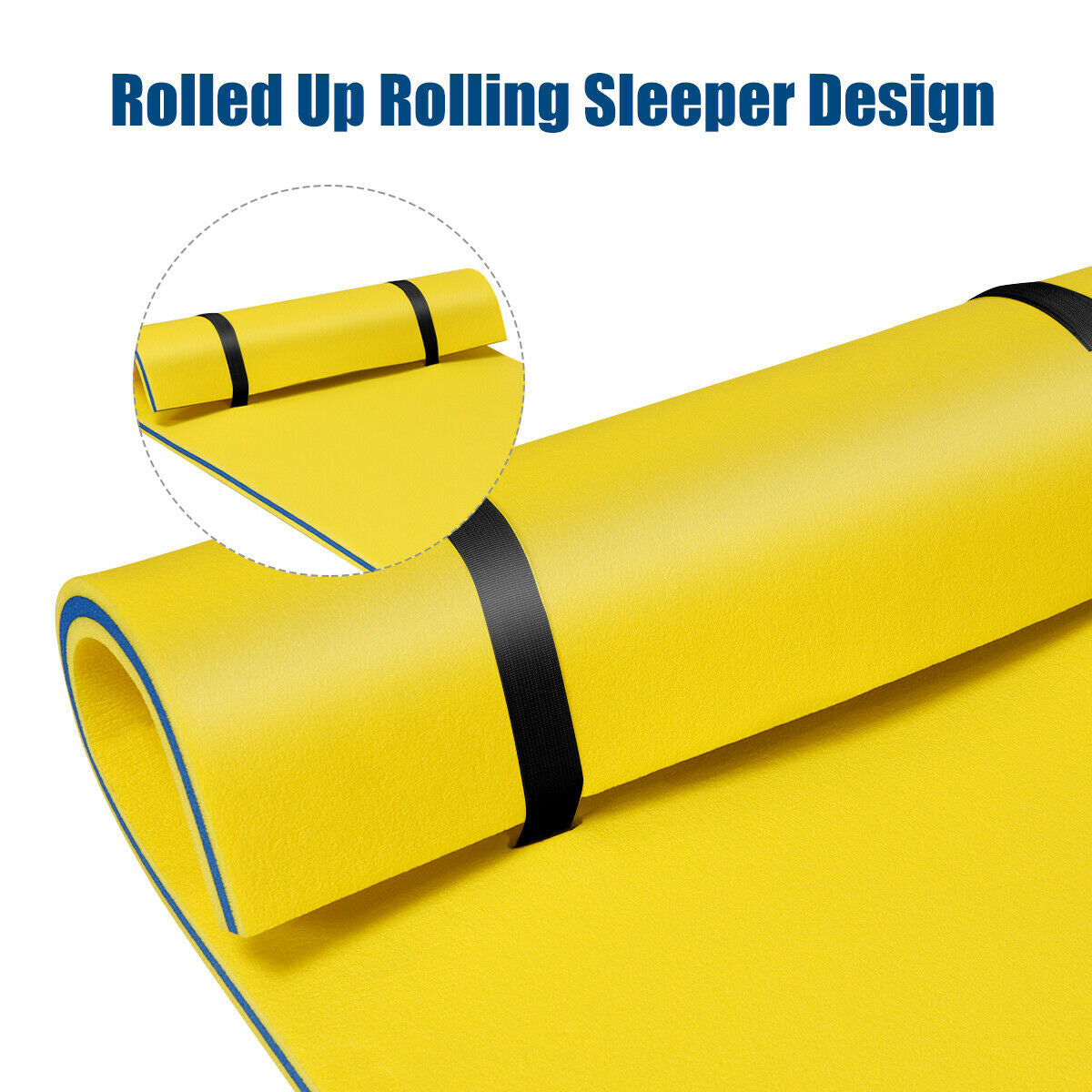 3-Layer Relaxing Tear-Proof Water Mat, Yellow Swimming at Gallery Canada