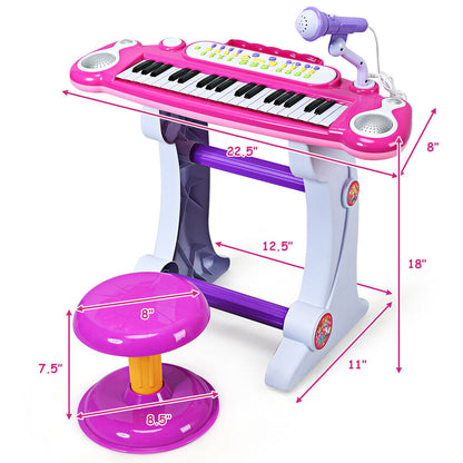 37 Key Electronic Keyboard, Kids Toy Piano, Pink Musical Toys at Gallery Canada