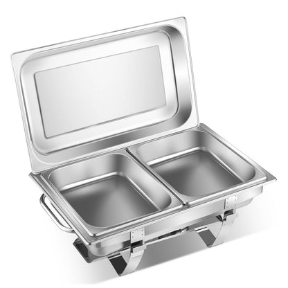 Stainless Steel Full-Size Chafing Dish, 2 Packs, Silver Food Warmers & Burners at Gallery Canada