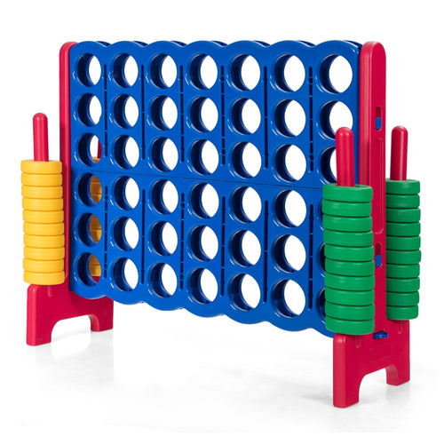 Jumbo 4-To-Score Game Set, 42 Rings, Red