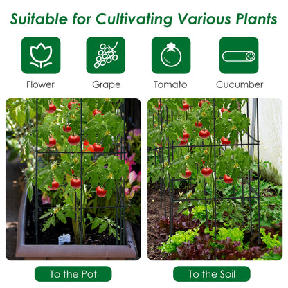 4 Pack Garden Trellis For Climbing Plants, Black Plant Stands at Gallery Canada